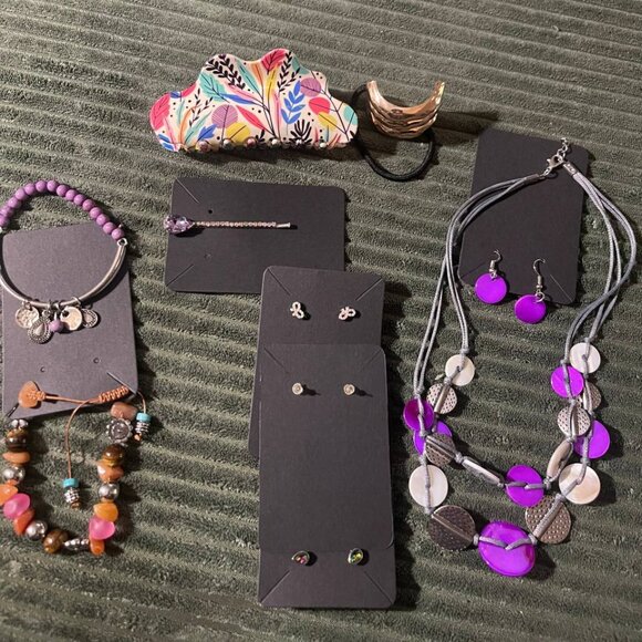 10pc Jewelry bundle hair clips earrings necklace Bracelet - Picture 13 of 16